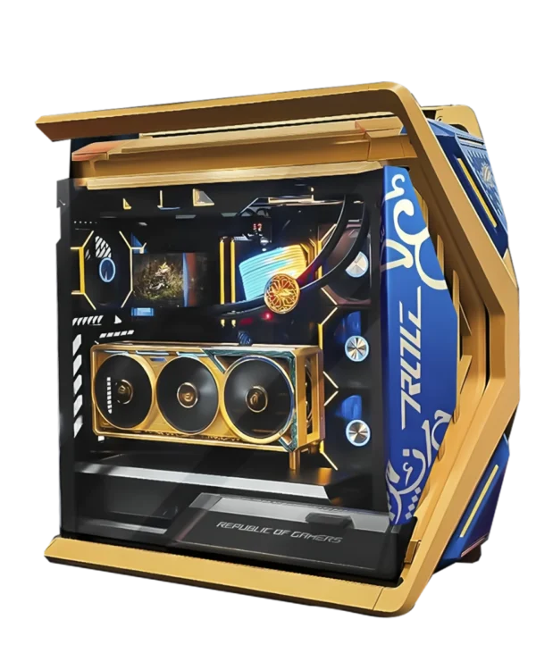 DHAHAB Edition Ultra-High-End Black & Gold Gaming & Workstation PC, Ryzen 9 9950X3D, RTX 5090 DHAHAB, 96GB DDR5, 4TB PCIe 5.0 SSD